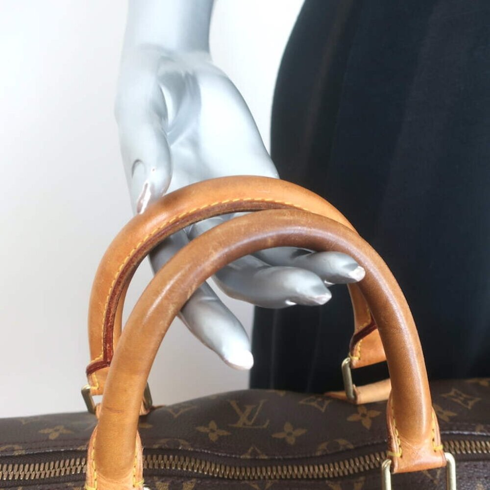Louis Vuitton Keepall 55 Monogram Canvas Duffle Bag Brown W/ Tag, Lock, Key - Picture 2 of 16